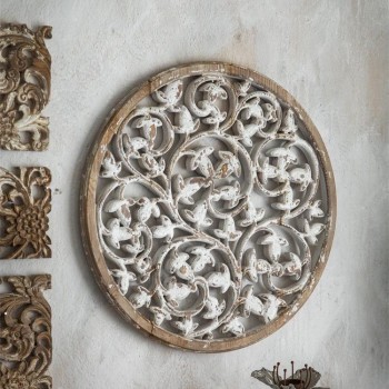 ديكور جداري من الخشب منحوت يدويا بتصميم اوربي L3176