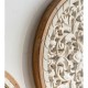ديكور جداري منزلي خشبي منحوت يدويا متوفر الحجمين -L3203
