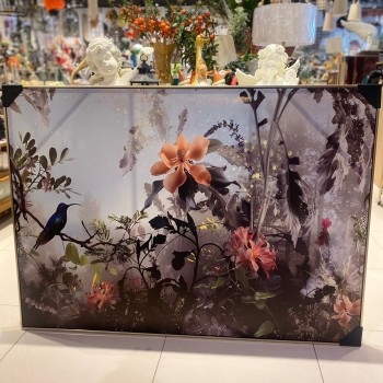 لوحه جداريه كانفس باطار خشبي ذهبي 64 لوحه جداريه كانفس باطار خشبي ذهبي 64