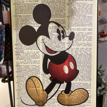 لوحه باطار خشبي اسود -k9