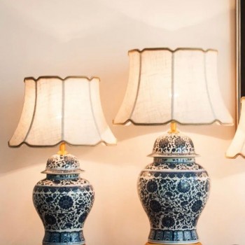 وحده اضاءه من سراميك بنمط صيني متوفر حجمين -L2772 وحده اضاءه من سراميك بنمط صيني متوفر حجمين -L2772