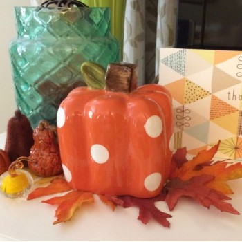 تحفة يقطين منقطه من سراميك 