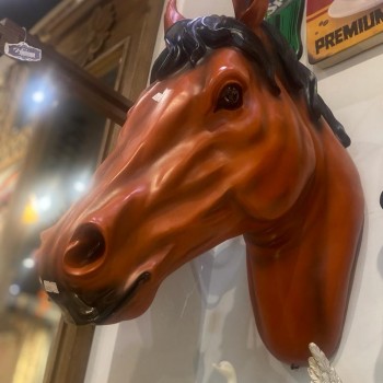 تمثال راس حصان من الرانتج جداري 