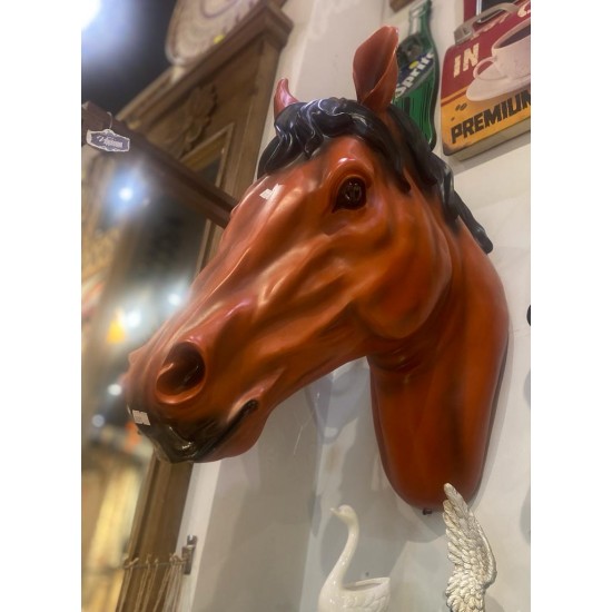تمثال راس حصان من الرانتج جداري 