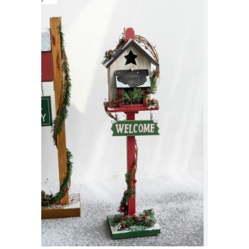 صندوق بريد بتصميم  عش العصفور  برتفاع 70سم شتوي- 2801