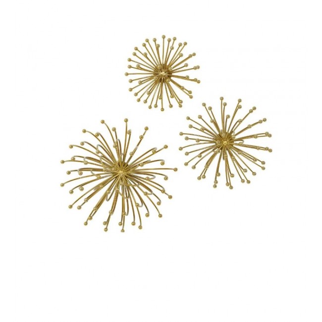 جداري معدني ذهبي طقم 3 احجام مختلفه جداري معدني ذهبي طقم 3 احجام مختلفه