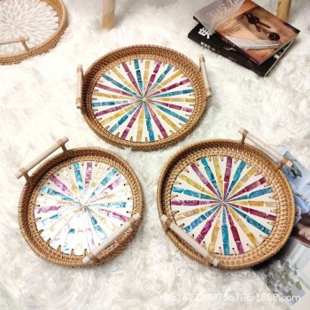 صينيه من الخيزران لتقديم الطعام متوفر 3 احجام صينيه من الخيزران لتقديم الطعام متوفر 3 احجام