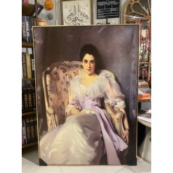 لوحه جداريه  فاكتوري باطار ذهبي خشبي k45-