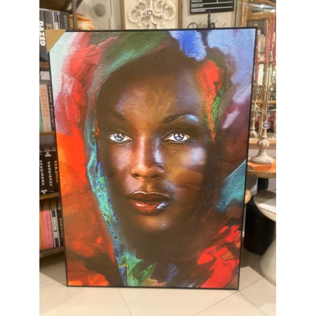 لوحه جداري باطار خشبي اسود -k19