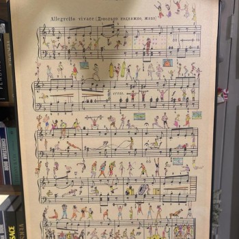 لوحة باطار خشبي اسود-k4