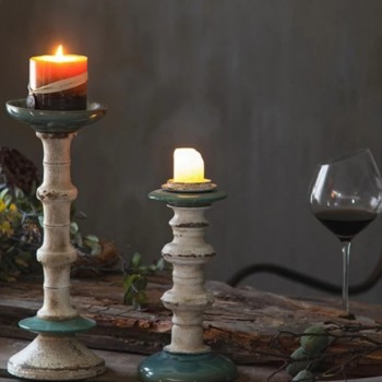شمعدان خشب مطعم بالمعدن k3975, k3974 شمعدان خشب مطعم بالمعدن k3975, k3974