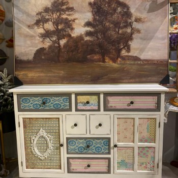 كونسول خشبيه بتصميم ريفي -2231