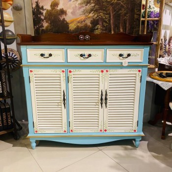 كنسول جداري خشبي ستايل ريفي  -0691