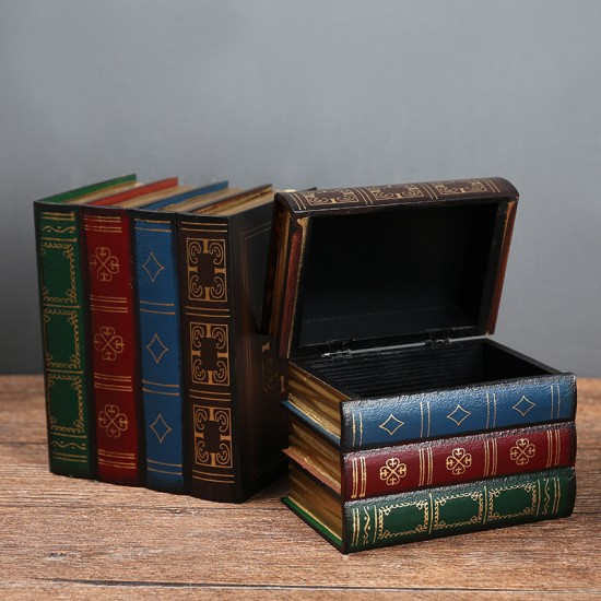  صندوق ديكور كتاب كلاسيكي متوفر بحجمين- 4752