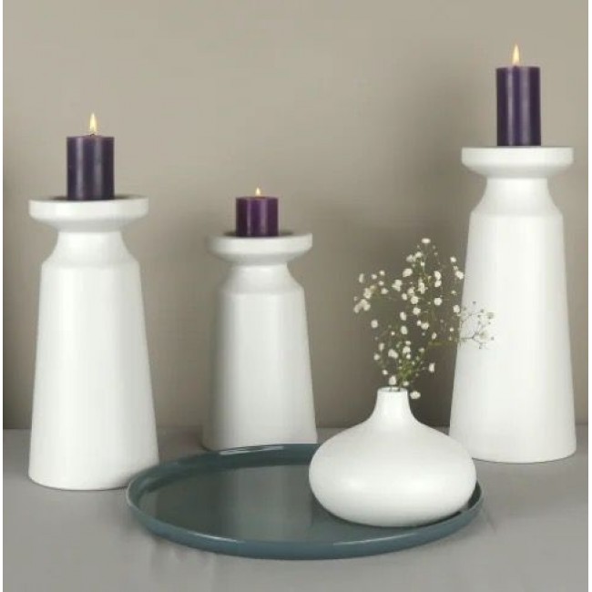 حامل شمعه مصنوع من سراميك طقم مكون من3 قطع -2619 حامل شمعه مصنوع من سراميك طقم مكون من3 قطع -2619