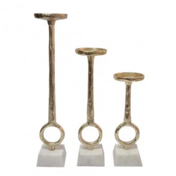 طقم شمعدان معدن بقاعده رخاميه بتصميم عصري العدد3 قطع 8156 طقم شمعدان معدن بقاعده رخاميه بتصميم عصري العدد3 قطع 8156