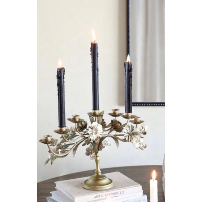 شمعدان مشغوله يدوية من المعدن المذهب فتيل ستايل 8168 شمعدان مشغوله يدوية من المعدن المذهب فتيل ستايل 8168