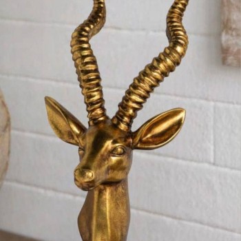 تحفه ديكور راس غزال مصنوع من الراتنج 8175