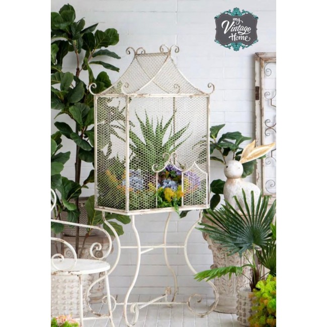 عربه حديديه بطابع ريفي فرنسي 8345