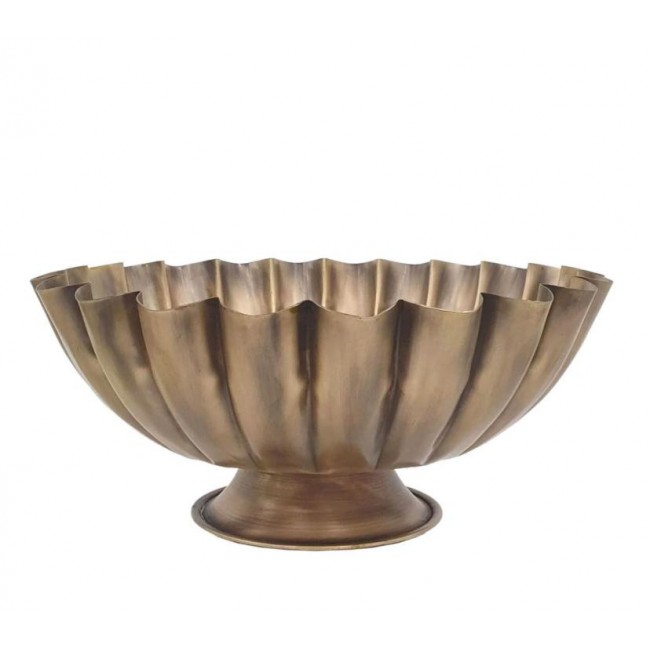 صحن تقديم مموج نحاسي فاخر 8158