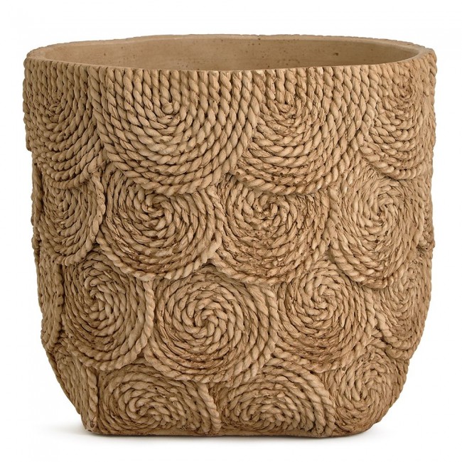 طقم مركن نباتات بتصميم نسيج كالحبال بترتيب ابداعي العدد2 قطعه 8320