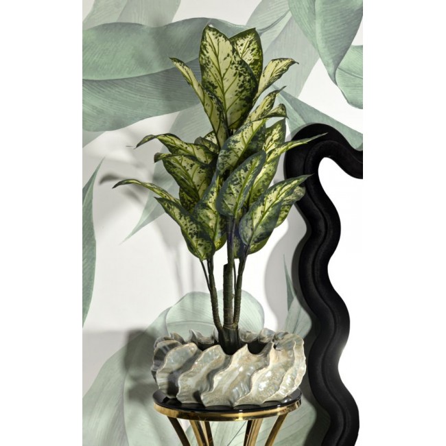 فازه ديكور سيراميك أو مزهرية بتصميم صدفة البحر8326