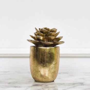 تحفه ديكور فنيه على شكل زهره بالون الذهبي الفاخر 8257