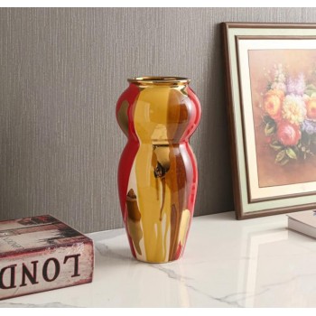 فازه سيراميك عصريه فنية ملونة تصميم تجريدي 8290