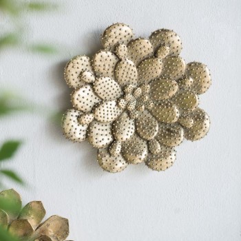 ديكور جداري على شكل زهرة بلون ذهبي8256