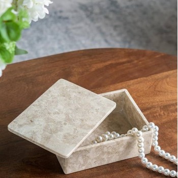  صندوق مجوهرات من حجر الترافرتين عالي الجوده 8311