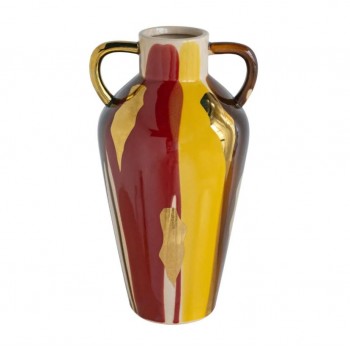 فازه سيراميك فنية ملونة تصميم تجريدي مثالي لديكور المنزل 8283