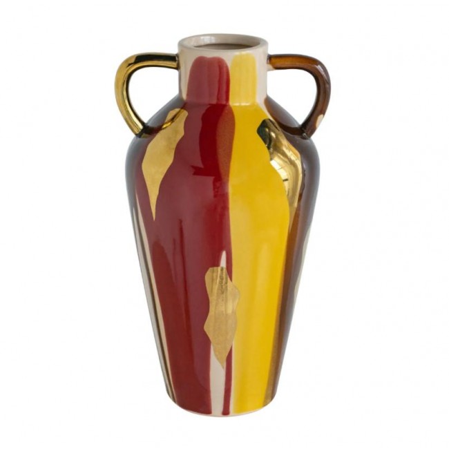 فازه سيراميك فنية ملونة تصميم تجريدي مثالي لديكور المنزل 8283