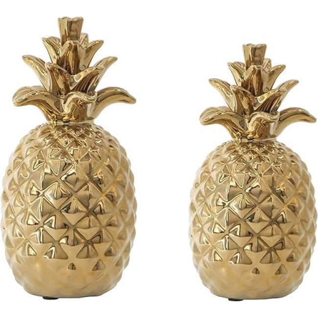  تحفة أناناس ديكوري بلون ذهبي متوفر الحجمين 8227
