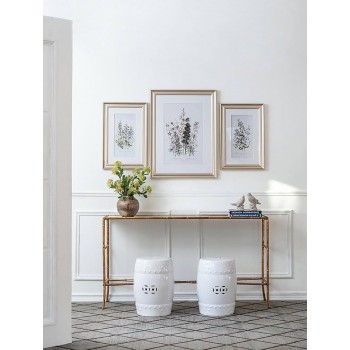 طقم لوحات فنية جدارية نباتية مؤطرة من 3 قطع 8426