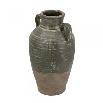 فازه بتصميم جرة فخارية ريفية بمقبضين 8338