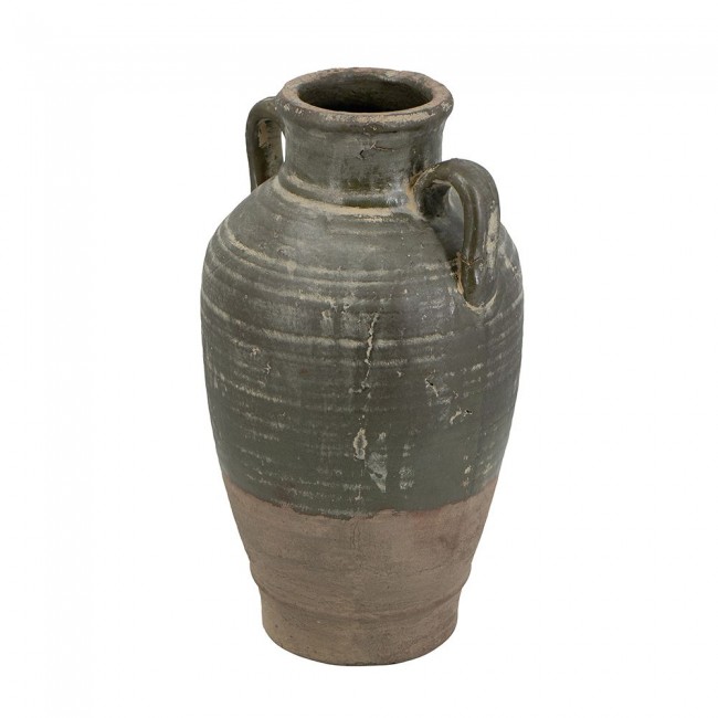 فازه بتصميم جرة فخارية ريفية بمقبضين 8338