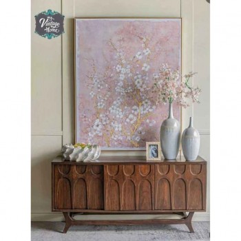 كونسول فنتج من الخشب المانجو الطبيعي قطعه تجمع بين الدفء والفخامه 8358