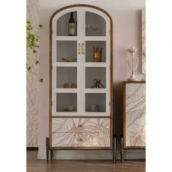 كونسول جداري بتصميم فرنسي فاخر مصنوعه من الخشب الطبيعي بتفاصيل انيقه 8819