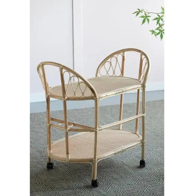 عربه تقديم مصنوعه من الخوص الطبيعي 8424