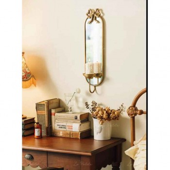 شمعدان بمرايا جداريه بستايل فرنسي انيق 9191 شمعدان بمرايا جداريه بستايل فرنسي انيق 9191