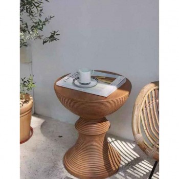 طاوله جانبيه مصنوعه من سيراميك بتصميم دوائر L8173