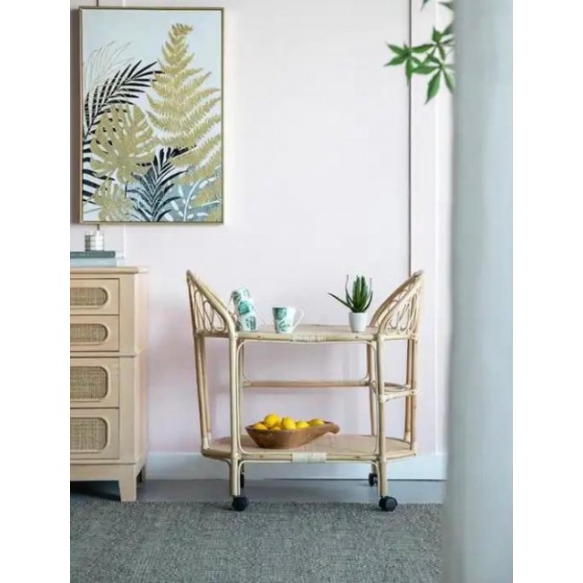 عربه تقديم مصنوعه من الخوص الطبيعي 8424