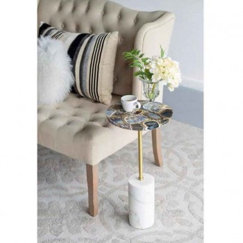 طاوله جانبيه مستديره من الرخام مثالي لغرفة المعيشه 7791 طاوله جانبيه مستديره من الرخام مثالي لغرفة المعيشه 7791