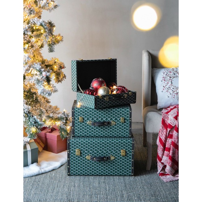 صناديق بتصميم حقيبة سفر مصنوع من الخشب والجلد بستايل اوربي كلاسيك باحجام مختلفه8422 صناديق بتصميم حقيبة سفر مصنوع من الخشب والجلد بستايل اوربي كلاسيك باحجام مختلفه8422