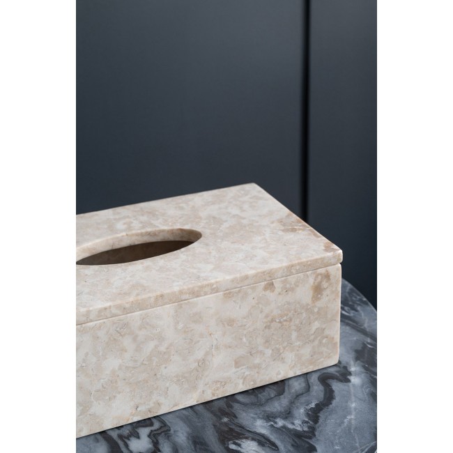 علبه مناديل من الحجر الطبيعي بلمسه كلاسيكيه فاخره 8273