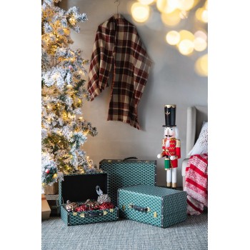 صناديق بتصميم حقيبة سفر مصنوع من الخشب والجلد بستايل اوربي كلاسيك باحجام مختلفه8422 صناديق بتصميم حقيبة سفر مصنوع من الخشب والجلد بستايل اوربي كلاسيك باحجام مختلفه8422