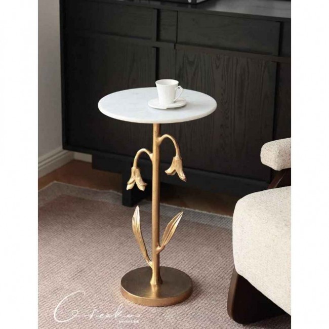 طاوله مستديره بسطح رخام بتصميم فاخر L8061 طاوله مستديره بسطح رخام بتصميم فاخر L8061