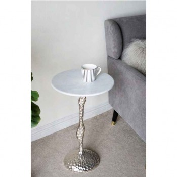 طاوله جانبيه مستديره بسطح رخام بتصميم عصري أنيق 7906 طاوله جانبيه مستديره بسطح رخام بتصميم عصري أنيق 7906