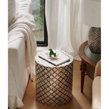 طاوله مستديره مطعمه بصدف طبيعي رقيق يضيف جمالا 7830 طاوله مستديره مطعمه بصدف طبيعي رقيق يضيف جمالا 7830