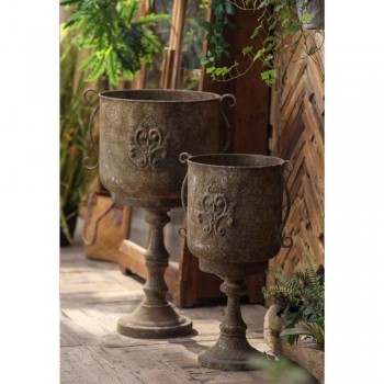 فازه معدن معتق بتصميم اوربي انيق متوفر الحجمين 8770 فازه معدن معتق بتصميم اوربي انيق متوفر الحجمين 8770